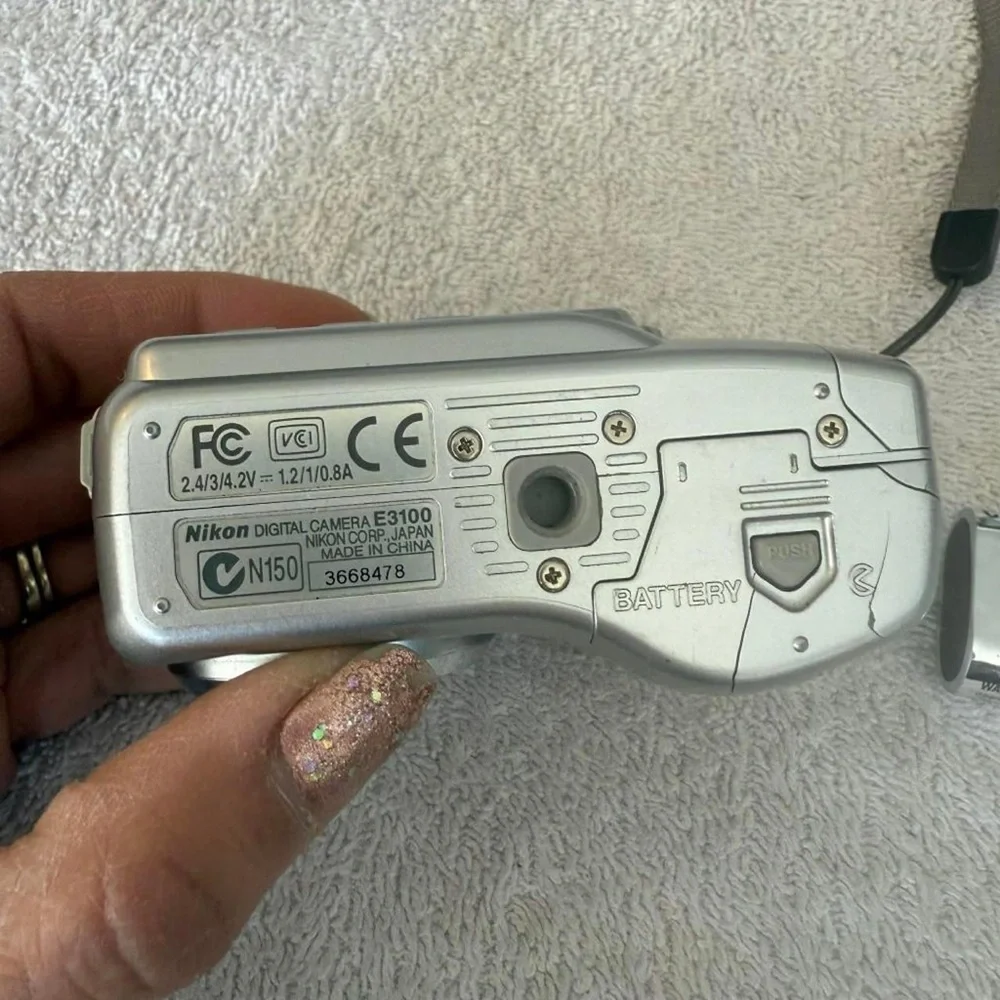 Nikon Coolpix 3100 Silver Digital Camera with Strap